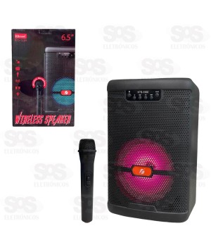 Caixa De Som 20W Com Microfone Sem Fio KTS-1330