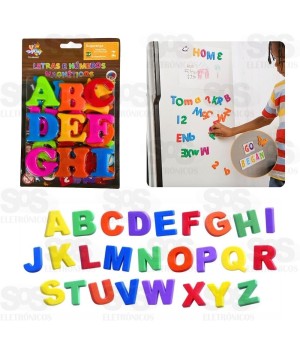 Kit Letras Magnéticas Toy King TK-AB4437