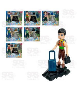 Boneco De Montar Coleção Travel Boy Toy King TK-AB7987