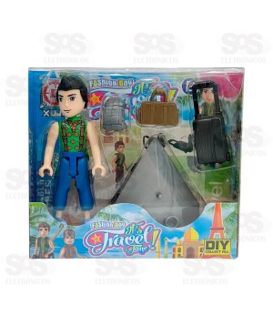 Boneco De Montar Coleção Travel Boy Toy King TK-AB7987