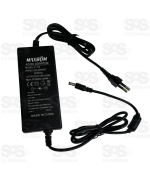 Fonte 12V 10A 120W Pino P4 Bivolt Maxbom 51-54