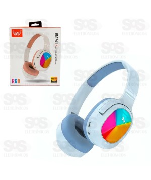 Fone De Ouvido Sem Fio Dobrável Com LED RGB Altomex BM761