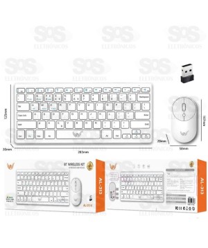 Kit Teclado e Mouse Bluetooth Altomex AL-313 K