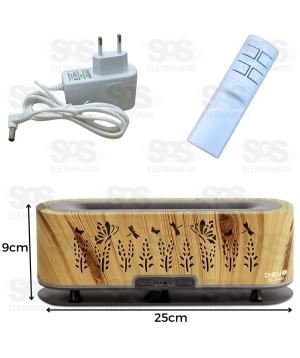 Umidificador Difusor Ultrassônico Dual LED 200ml Com Controle Ohey DL-540