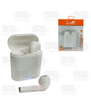 Fone De Ouvido Sem Fio Bluetooth Eletromex I7 Mini