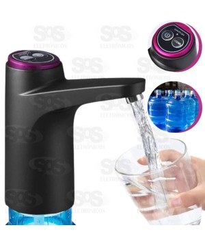 Bomba Elétrica Para Galão De Água Medição 600ml Eletromex EL-1944