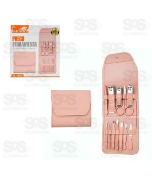 Kit Manicure Cortador De Unha 12 Peças Eletromex EL-1552
