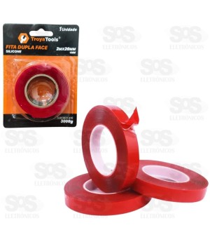 Fita Adesiva Dupla Face Transparente 2 Metro TroyaTools TRY-0106