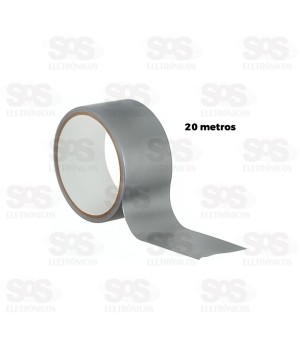 Fita Adesiva Silver Tape 20Mx45MM Cinza TroyaTools TRY-0116