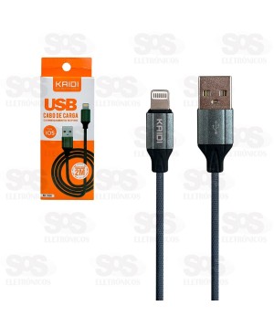 Cabo De Carregamento USB Para Lightning 2 Metros Kaidi KD-336A