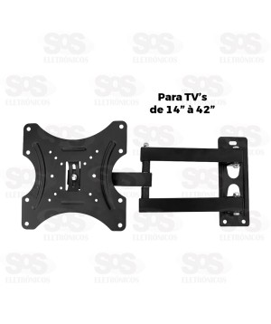 Suporte Fixo Inclinável Para TV De 14 a 42 Polegadas Altomex C-238