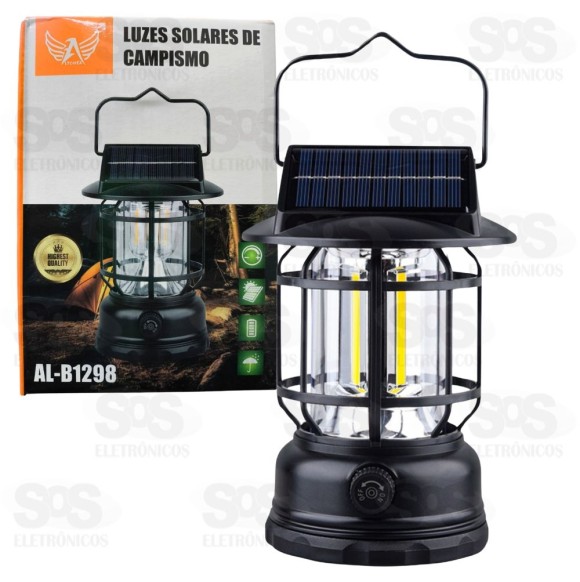 Lampião Com Energia Solar Luminária Altomex AL-B1298