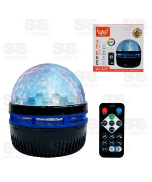 Luminária Abajur RGB Com Controle Remoto Altomex AL-L17