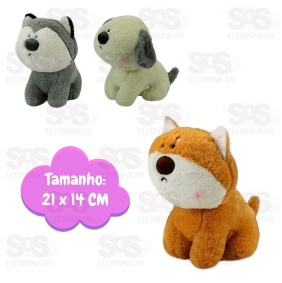 Cachorrinho Sentado De Pelúcia Sortido BBR Toys R3374