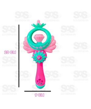 Conjunto Princesa com Varinha iluminada Toy King TK-AB5593
