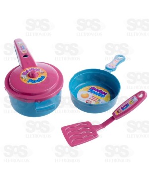 Kit Cozinha Divertida 3 Peças Na Solapa Amar É 353S