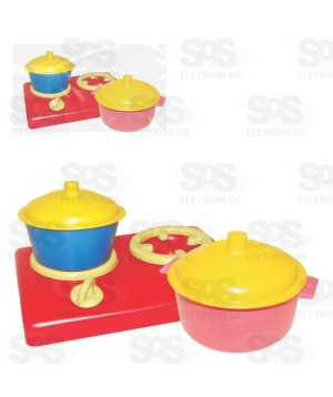 Kit Fogão Com 2 Panelas Master Cozinha Na Solapa 350S