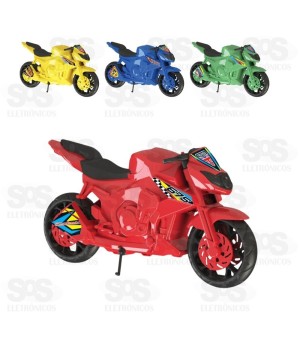 Moto De Brinquedo 30cm Colorida Daytona 380S