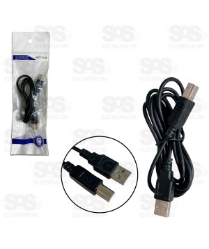 Cabo USB Para Impressora 1,5 Metros