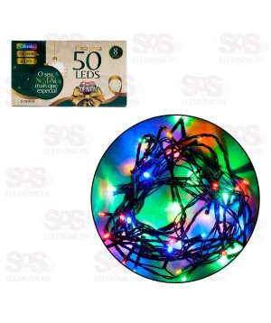 Pisca Pisca 50 LEDS Colorido 110V Top Natal PSC0003-1