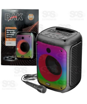 Caixa de Som 10W Bluetooth Bak -BK-112SW