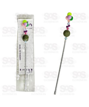 Varinha Brinquedo Para Gato Com Miçangas PT-2531