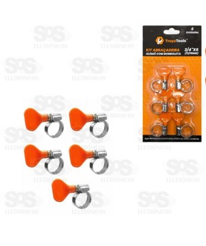 Abraçadeira Metálica Alemã 6 Unidades TRY-0165