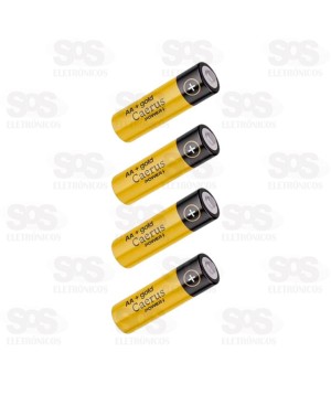 Pilhas AA Gold Embalagem Com 48 Unidades 1.5V Caerus CRS-3333
