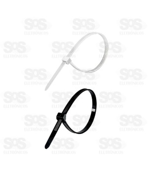 Abraçadeira De Nylon 3x100MM Com 100 Unidades TroyaTools TRY-0064