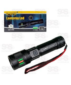 Lanterna De LED Alumínio Com Zoom B-Max BM-8543