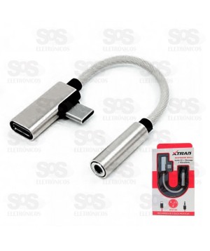 Adaptador Type C Para p2 e Recarga  Xtrad  xt-2145
