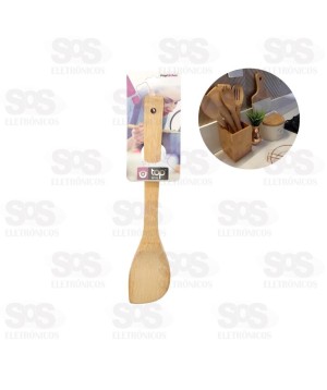 Colher De Ponta  Bambu 30cm Top Útil 0818