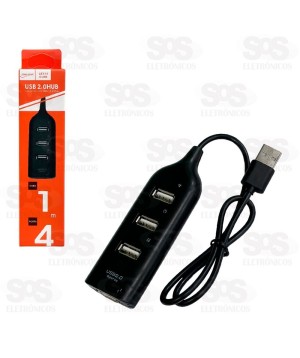HUB USB 2.0 Com 4 Portas Song Star OS-494
