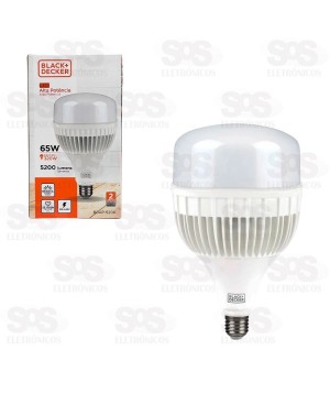 Lâmpada LED 65W Alta Potência Black+Decker BDAP-5200