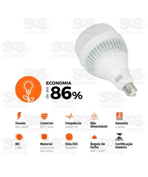 Lâmpada LED 65W Alta Potência Black+Decker BDAP-5200