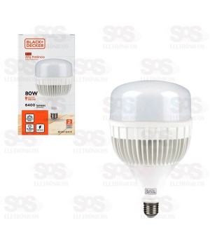 Lâmpada LED 80W Alta Potência Black+Decker BDAP-6400