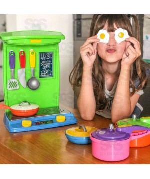 Conjunto Cozinha Colorido Com Acessórios Poliplac 6990