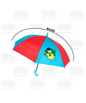 Guarda Chuva Infantil Automático Com Apito XH8790