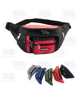 Pochete Multiuso 6 Bolsos Cores Variadas XH