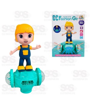 Boneca Skatista Luzes e Sons Toy King TK-AB7962