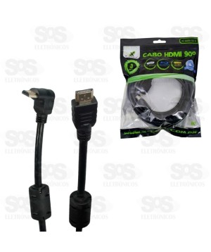 CABO HDMI 90°GRAUS 1,80 M