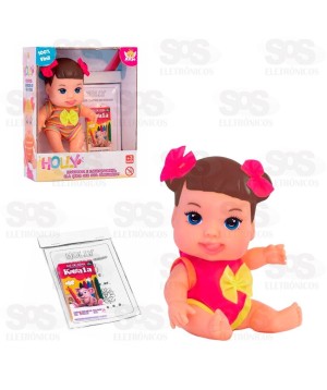 Boneca Holly Escolinha em Vinil Anjo 2338