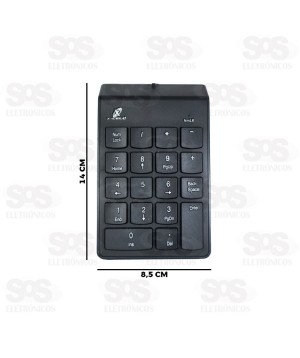 Teclado Numérico Cabo USB X-Cell XC-TN-01