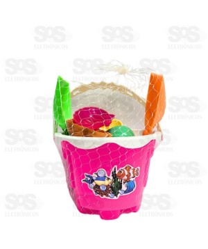 Balde de Praia Catelo 6 Peças Mini Toys 6237