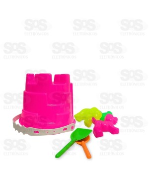 Balde de Praia Catelo 6 Peças Mini Toys 6237