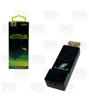 Adaptador Displayport Macho x HDMI Fêmea X-Cell XC-ADP-26