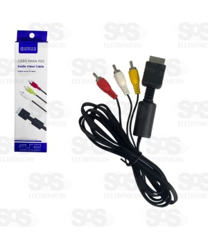 Cabo 3 RCA Para Playstation 1,8 Metros PS2