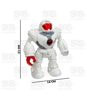 Robô Bate e Volta Com Sons e Luzes Toy King TK-AB7419