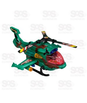 Helicóptero Bate e Volta Com Sons e Luzes Toy King TK-AB7466