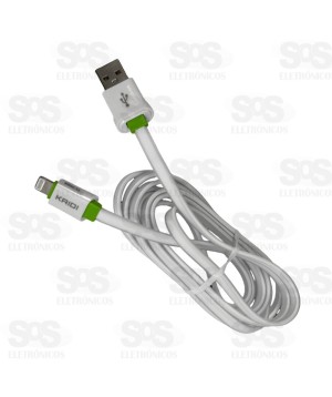 Cabo De Carregamento Iphone 2 Metros Kaidi KD-327A